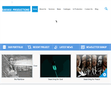 Tablet Screenshot of barakaproductions.com
